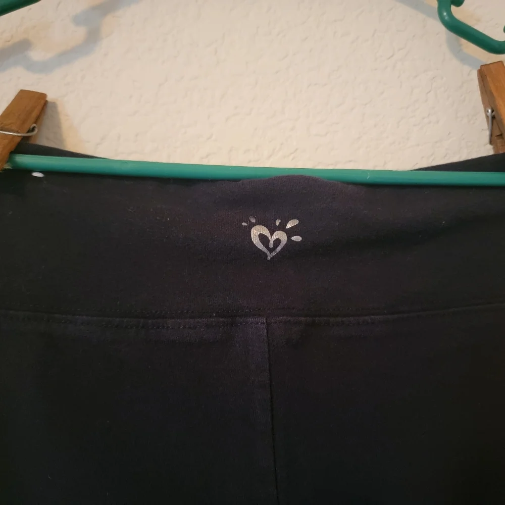 Justice Girl's Black Leggings, Size 10